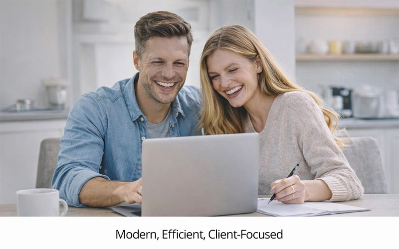 couple contacting support for a michigan discount real estate listing